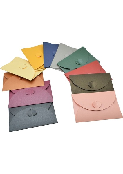 Pembe Kırmızı Stil Mini Renkli Zarf Kalın Karton Küçük Katlanabilir Kendi Başına Yap Kağıdı Zarflar Kendinden Kilitleme Toka Mektup Hediye Kartı Kapağı (Yurt Dışından) fırsatları