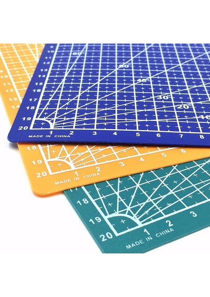 Mavi Stil Oyma Tahtası Kesme Matı A4 Pad 3 Renk Çift Taraflı Kesme Pedi (Yurt Dışından) modelleri