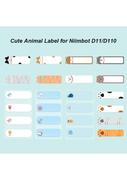 Köpekler Pençe Stili 5 Satın Alın %30 Indirim Kazanın Nıımbot D11D110 Için Termal Etiket Etiket Kendinden Yapışkanlı Kağıt Su Geçirmez Sınıflandırılmış Depolama Renkli Yapışkan (Yurt Dışından) fiyatları