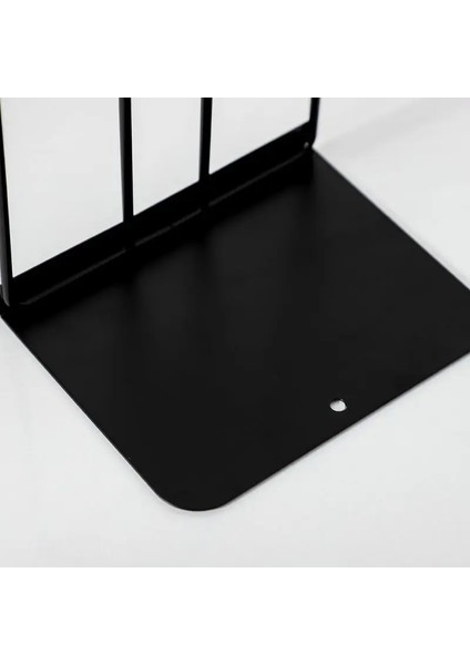 Siyah Stil 1 Çift Kitap Ayracı Kitap Standı Desteği Basit Demir Masaüstü Kaymaz Raf Raf Tutucu Ofis Dergi Organizatör (Yurt Dışından) indirimleri