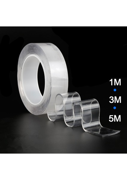 1m 1cm 2mm Tarzı Yeniden Kullanılabilir Bant Aletler Için Çift Taraflı Yapıştırıcı Traceless Nano Temizlenebilir Tutkal Aleti Cinta Doble Cara Şeffaf (Yurt Dışından) modelleri
