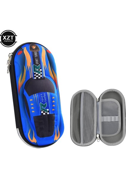 E Tarzı 3D Araba Yarışı Kalem Kutuları Cartoool Çocuklar Için Kalem Kutusu Kırtasiye Kutusu Eva Plastik Kalem Kutusu Çocuk Sevimli Kalem Çantası Hediyeler (Yurt Dışından)