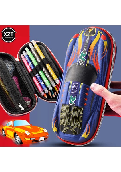 E Tarzı 3D Araba Yarışı Kalem Kutuları Cartoool Çocuklar Için Kalem Kutusu Kırtasiye Kutusu Eva Plastik Kalem Kutusu Çocuk Sevimli Kalem Çantası Hediyeler (Yurt Dışından) modelleri