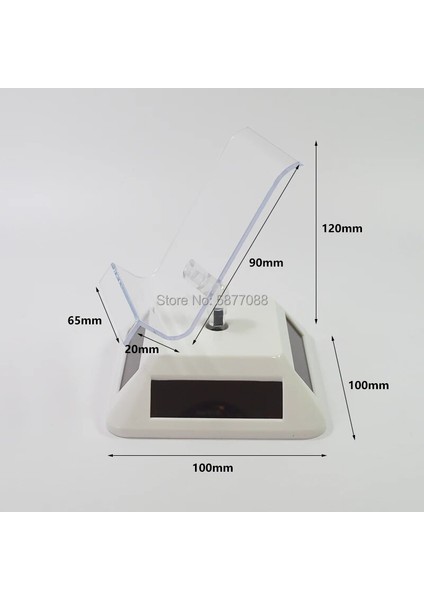 Cep Telefonu Beyaz Tarzı iPhone Solar Ekran Standı, Hem Güneş Enerjisi Hem De Pil ile Desteklenir Döner Braket Cep Telefonu Mağaza Tabanı Tutucu (Yurt Dışından) modelleri