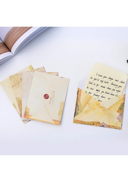 Lot Mini Vintage Retor Kağıt Zarf Düğün Mektubu Davetiyeleri Için Sevimli Kawaii Küçük Bebek Hediye Zanaat Zarflar (Yurt Dışından) modelleri