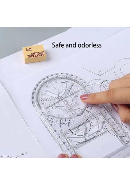 Bir Stil Çok Fonksiyonlu Geometrik Cetvel Çizim Şablonu Ölçme Aracı Cetvel Kırtasiye Okul Ofis Öğrencileri Için Malzemeleri (Yurt Dışından) modelleri