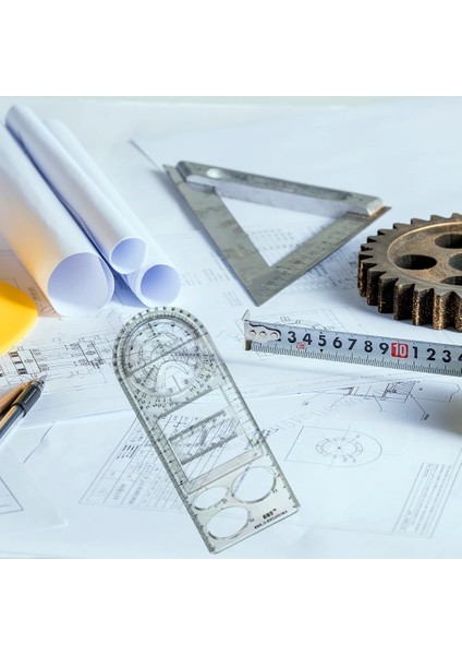 Bir Stil Çok Fonksiyonlu Geometrik Cetvel Çizim Şablonu Ölçme Aracı Cetvel Kırtasiye Okul Ofis Öğrencileri Için Malzemeleri (Yurt Dışından) indirimleri