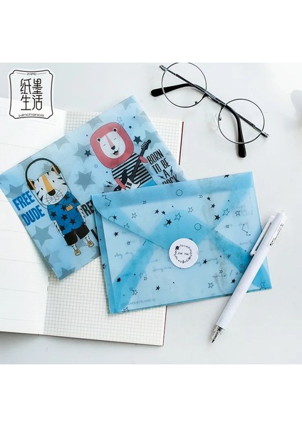 No.9 Tarzı Ack Kawaii Hayvan Kedi Köpek Saydam Zarf Mesaj Kartı Mektup Sabit Depolama Kağıt Hediye (Yurt Dışından) modelleri