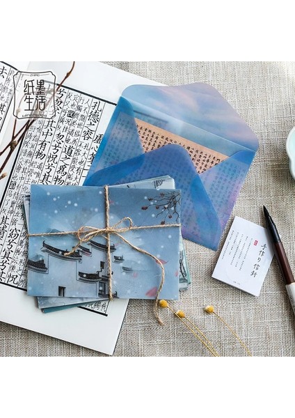 No.9 Tarzı Ack Kawaii Hayvan Kedi Köpek Saydam Zarf Mesaj Kartı Mektup Sabit Depolama Kağıt Hediye (Yurt Dışından) fırsatları