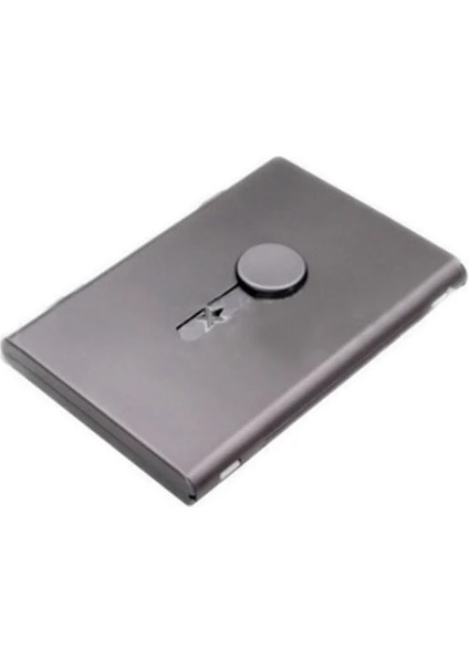 Gri Tarzı Alüminyum Metal Kartvizitlik El Itme Kartvizit Durumda Ultra Ince Buzlu Kart Ambalaj Kutusu Ofis Masası Organizatör (Yurt Dışından)