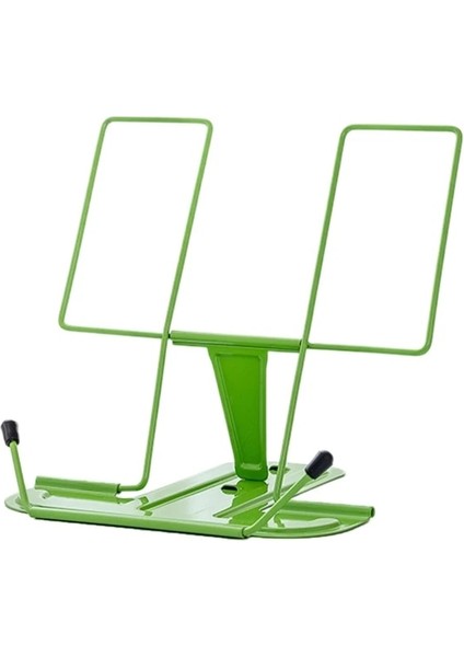 Yeşil Stil Ayarlanabilir Kitap Tutucu Standı Mutfak Kitaplık Çocuk Okuma Için Metal Sayfa Klipleri (Yurt Dışından)