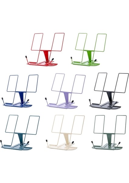 Yeşil Stil Ayarlanabilir Kitap Tutucu Standı Mutfak Kitaplık Çocuk Okuma Için Metal Sayfa Klipleri (Yurt Dışından)