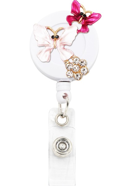 No.3 Tarzı Idclip Timsah Klipsli Geri Çekilebilir Rozet Tutucu Geri Çekilebilir Kordon Kimlik Rozeti Tilki Kalp Kelebek Hayvan Tarzı (Yurt Dışından) fiyatları