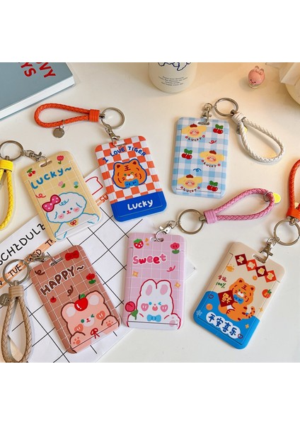 Sarı Stil Yeni Kawaii Tiger Kart Sahibinin Öğrenci Için Sevimli Köpek Tavşan Anahtarlık Fotoğraflı Otobüs Kartı Kapağı Kore Okul Kırtasiye (Yurt Dışından) fiyatları