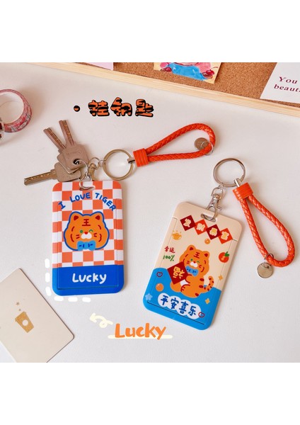 Sarı Stil Yeni Kawaii Tiger Kart Sahibinin Öğrenci Için Sevimli Köpek Tavşan Anahtarlık Fotoğraflı Otobüs Kartı Kapağı Kore Okul Kırtasiye (Yurt Dışından) modelleri