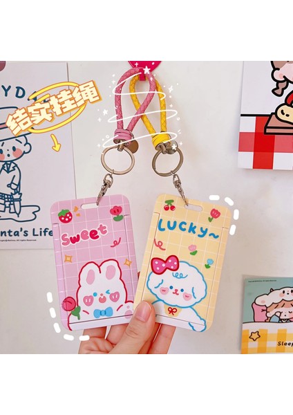 Sarı Stil Yeni Kawaii Tiger Kart Sahibinin Öğrenci Için Sevimli Köpek Tavşan Anahtarlık Fotoğraflı Otobüs Kartı Kapağı Kore Okul Kırtasiye (Yurt Dışından) indirimleri