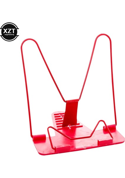 Kırmızı Stil Taşınabilir Bookend Standı Katlanabilir Okuma Kitap Standı Belge Tutucu Tabanı Ayarlanabilir Okuma Kitap Rafı Bookend Okuma (Yurt Dışından)