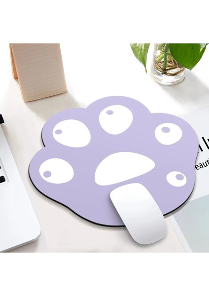 Lavanta Tarzı Mouse Pad Sevimli Kedi Paw Desen Kaymaz Ped Rahat Kauçuk Fareler Mat Dizüstü Bilgisayar Mousepad Ofis Sevimli Sümen (Yurt Dışından)