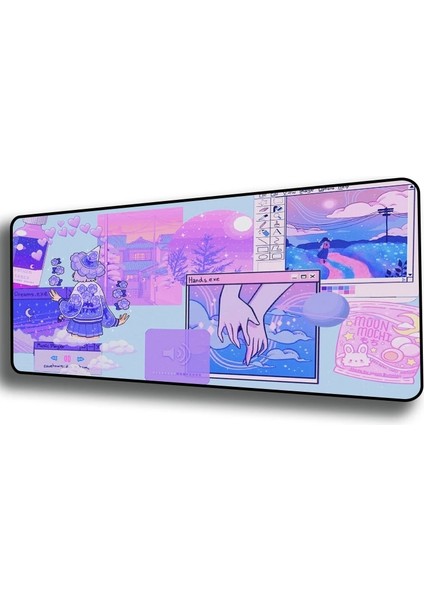 No.3 Tarzı Şehir Sanat Bilgisayar Mouse Pad Oyun Mousepad Oyun Büyük Mouse Pad Pembe Mause Halı Pc Masası Oyun Mat Klavye Sümen (Yurt Dışından)