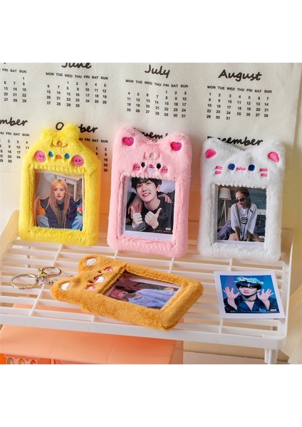 Pembe Tarzı Kpop Hayvan Keychaotocard Tutucu Oto Otobüs Kartı Tutucu Koruyucu Kapak Kılıf Çanta Kolye Kırtasiye (Yurt Dışından) fiyatları