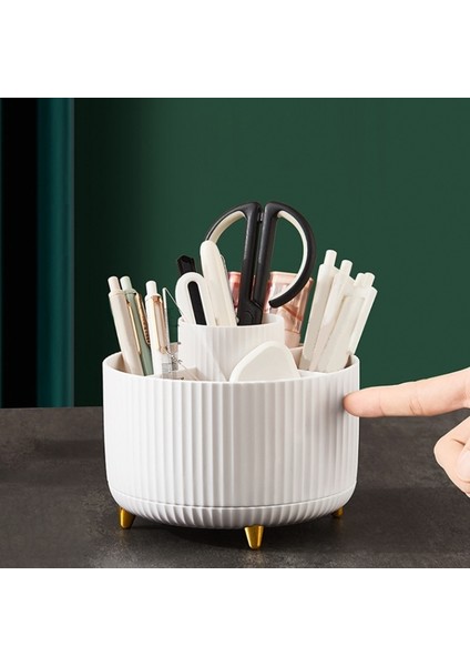 Turuncu Tarzı Yeni Desig Derece Döner Kalem Tutucu Masaüstü Ofis Kırtasiye Kalem Tutucu Saklama Kutusu (Yurt Dışından) fırsatları