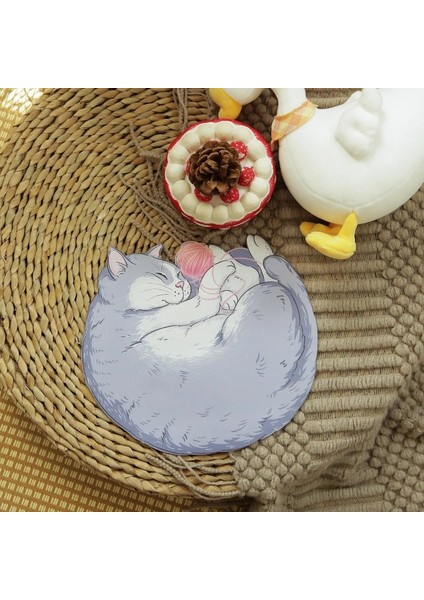 E Tarzı Kawaii Turuncu Kedi Ofis Bilgisayar Sümen Masa Klavye Mouse Pad Uyku Mavi Kedi Masası Kaymaz Mat Oyun Mousepad Mat (Yurt Dışından) modelleri