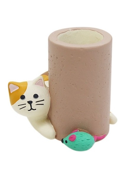 Bir Stil Sevimli Kedi Alıcı Fareler Kalemlik Kırtasiye Depolama Ofis Aletleri Kalem Tutucu Kalem Standı Kalem Organizatör Sevimli Masa Aksesuarları (Yurt Dışından)