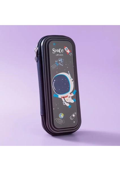 Siyah Stil Sevimli Kalem Kutusupencilcase Büyük Kapasiteli Uzay Kırtasiye Trousse Okul Malzemeleri Kalem Kutusu (Yurt Dışından) indirimleri