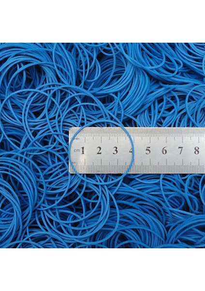 Mavi Stil Lot Renkli Lastik Bantlar Kırtasiye Tutucu Güçlü Elastik Saç Bandı Döngü Bantlar Yapıştırıcıool Ofis Malzemeleri (Yurt Dışından)