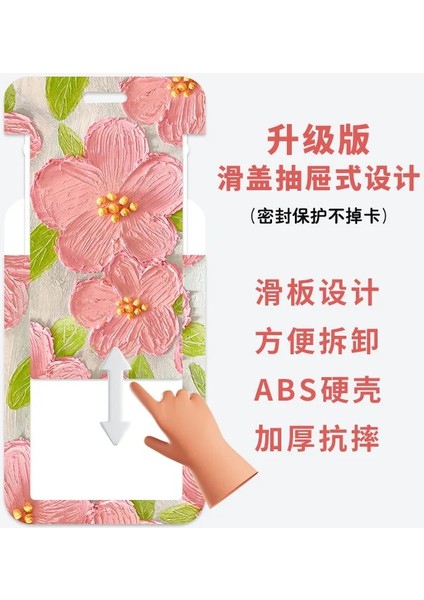 Ben Tarzım Tatlı Yağlıboya Tarzı Kart Sahipleri Abs Plastik Güzel Çiçekler Kart Sahibinin Icıd Kart Tutucu Taşıma Kartı Tutucu (Yurt Dışından) fırsatları