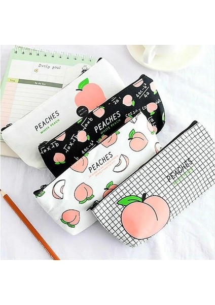 D Tarzı Şeftali Kalemleri Seviyorumçantalar Kawaii Kız Kalem Kutusu Dayanıklı Büyük Kapasiteli Okul Malzemeleri Kırtasiye (Yurt Dışından) fiyatları