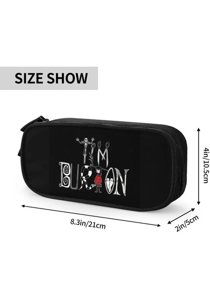 No.11 Tarzı Kore Tim Burton Alfabe Kalem Kutuları Kız Erkek Özel Cadılar Bayramı Gotik Film Büyük Kapasiteli Kalem Çantası Kutusu Kırtasiye (Yurt Dışından) indirimleri