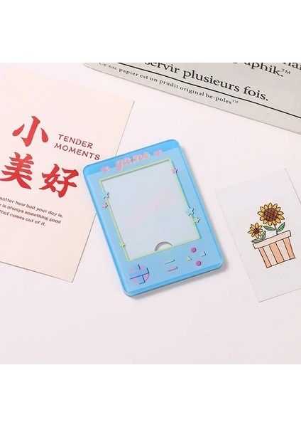 Kolye Tarzı Kawaii 3 Inç Akrilik Kart Sahibinin Kpop Fotocard Koruyucu Kılıf Kızlar Idol Fotoğraf Kollu Çanta Kolye Anahtarlık Dekor Kırtasiye (Yurt Dışından)