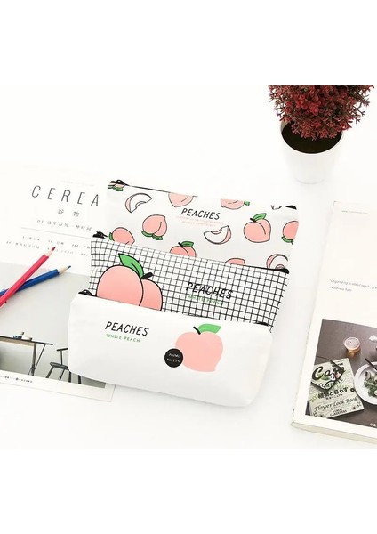 D Tarzı Şeftali Kalemleri Seviyorumçantalar Kawaii Kız Kalem Kutusu Dayanıklı Büyük Kapasiteli Okul Malzemeleri Kırtasiye (Yurt Dışından) modelleri