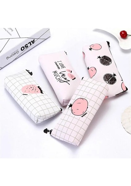 D Tarzı Şeftali Kalemleri Seviyorumçantalar Kawaii Kız Kalem Kutusu Dayanıklı Büyük Kapasiteli Okul Malzemeleri Kırtasiye (Yurt Dışından) fırsatları