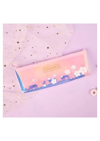 Youceyinghuaduo Tarzı 1 Adet Kawaii Kalem Kutusu Kız Kalp Kiraz Çiçeği Estuches Okul Kalem Kutusu Kalem Kutusu Kalem Çantası Okul Malzemeleri Kırtasiye (Yurt Dışından)