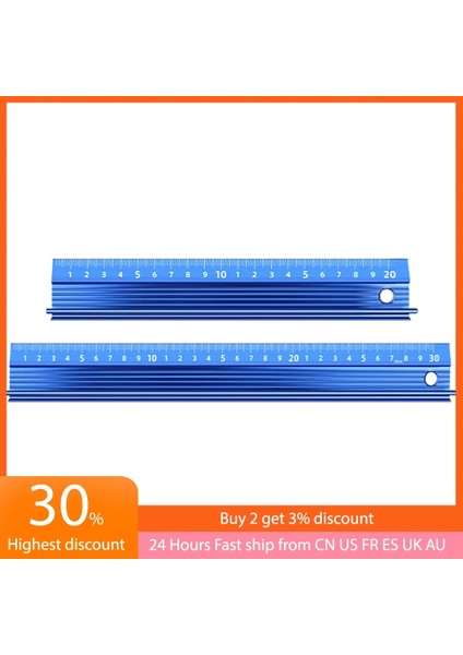 300MM Tarzı Alüminyum Alaşımlı Kayma Önleyici Lazer Kalibrasyon Cetvel Kesme Çizim Araçları Okul Ofis Malzemeleri Ağaç Işleme Düz Ölçekli Cetvel (Yurt Dışından) fırsatları