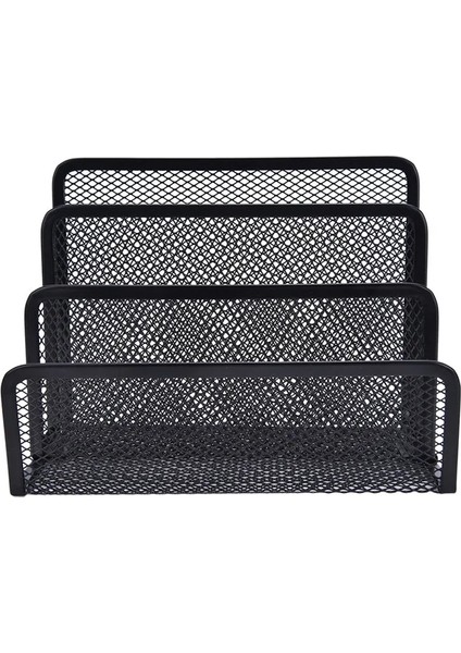 Bir Stil Siyah Metal Örgü Masa Düzenleyici Masaüstü Mektup Sıralayıcısı Posta Tepsisi Dosya Organizatör Ofis Ev Kitap Ayracı Kitap Tutucu Iş (Yurt Dışından)