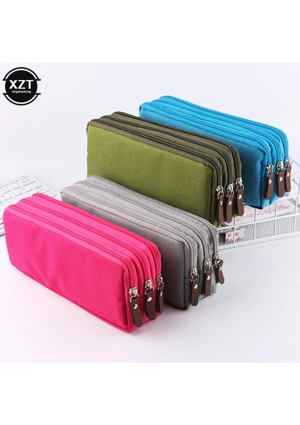 Bir Stil Ofis Okul Öğrencilerinin Okul Malzemeleri Kalemini Saklamaları Için Genişletilmiş Üç Katmanlı Kırtasiye Çantası ile Büyük Kapasiteli Kalem Kutusu (Yurt Dışından) fırsatları