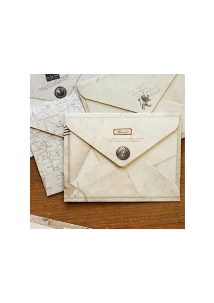 Lot Mini Sevimli Eski Kağıt Zarf Retro Vintage Avrupa Tarzı Kart Scrapbooking Hediye Için (Yurt Dışından)