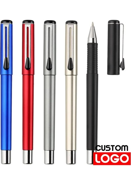 Altın Tarzı Siyah Imza Kalem Özel Logo Nötr Kalem Iş Hediye Şirket Logosu Reklam Kalem Yazı Kazınmış Adı Kırtasiye Wj-44 (Yurt Dışından) indirimleri