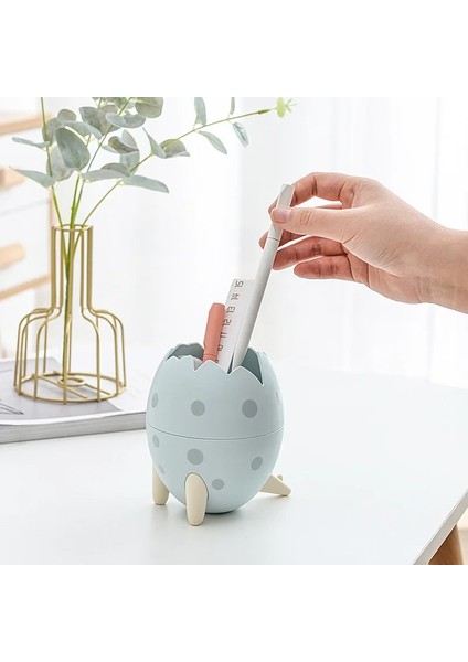 Pembe Tarzı Yaratıcı Sevimli Dinozor Yumurtası Plastik Kalemlik Standı Ofis Masa Düzenleyici Kalem Pot Konteyner Kırtasiye Malzemesi Saklama Kutusu Çocuklar Hediye (Yurt Dışından) fiyatları