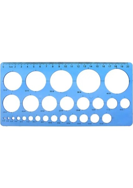 1 Adet Plastik Daireler Geometrik Şablon Cetvel Şablon Çizim Aracı Kırtasiye Öğrenci Için (Yurt Dışından) fiyatları