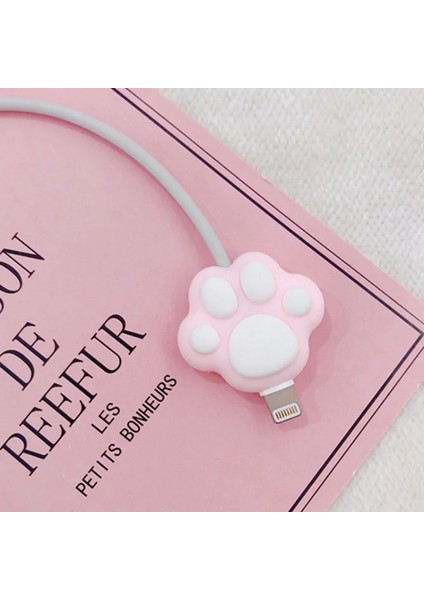 Sarı Stil Sevimli USB Kablosu Bite Şarj Cihazı Tel Koruyucu Şarj Için Silikon Kablo Tasarrufu (Yurt Dışından)