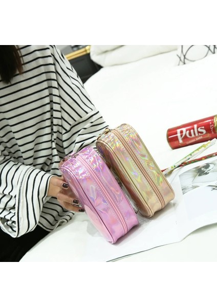 Altın Tarzı Kawai Lazer Holograencil Durumda Kız Kalem Kutusu Kırtasiye Depolama Okul Malzemeleri Kalem Kutusu Kalem Çantası Okul Aracı (Yurt Dışından) indirimleri