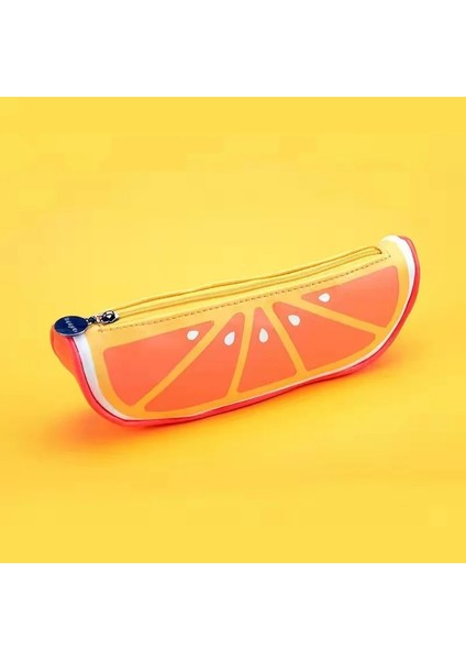 Turuncu Tarzı Karikatür Sevimli Meyve Kalem Kutuları Karpuz Portakal Kivi Saklama Çantası Öğrenci Kırtasiye Okul Malzemeleri Kawaii Çanta Kalem Çantaları (Yurt Dışından)