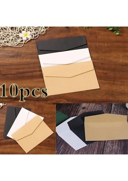 Haki Tarzı Siyah Beyaz Kraft Kağıt Zarflar Boş Kağıt Zarf Vintage Avrupa Tarzı Zarf Kart Scrapbooking Hediye Için (Yurt Dışından) modelleri