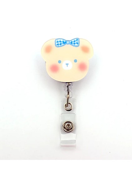 No.5 Tarzı Sevimli Güzel Ayılar Akrilik Geri Çekilebilir Rozet Makarası Hemşire Öğrenci Sergisi Kımlık Kartı Klipleri Rozet Tutucu Kırtasiye (Yurt Dışından)