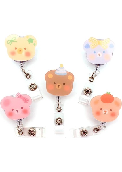 No.5 Tarzı Sevimli Güzel Ayılar Akrilik Geri Çekilebilir Rozet Makarası Hemşire Öğrenci Sergisi Kımlık Kartı Klipleri Rozet Tutucu Kırtasiye (Yurt Dışından) fiyatları