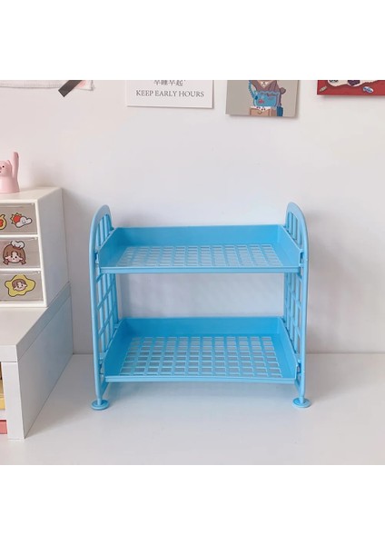 Mavi Stil Masaüstü Düzenleyici Ins Kore Yaratıcı Sadelik Düz Renk Kırtasiye Malzemesi Saklama Kutusu Sevimli Kozmetik Tutucu Officestudent Kaynağı (Yurt Dışından)